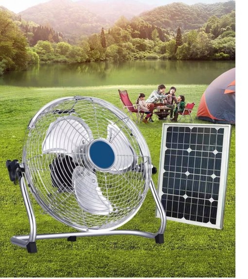 Quạt năng lượng mặt trời treo tường